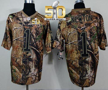 Nike Panthers #1 Cam Newton Camo Realtree Super Bowl 50 Men's Stitched NFL Elite Jersey Nike Panthers #1 Cam Newton Camo Realtree Super Bowl 50 Men's Stitched NFL Elite Jersey