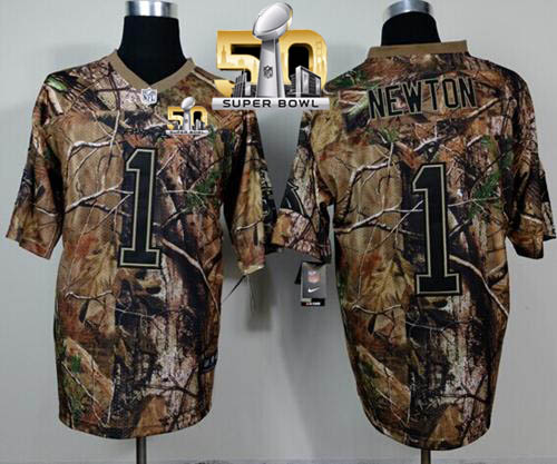 Nike Panthers #1 Cam Newton Camo Realtree Super Bowl 50 Men's Stitched NFL Elite Jersey Nike Panthers #1 Cam Newton Camo Realtree Super Bowl 50 Men's Stitched NFL Elite Jersey