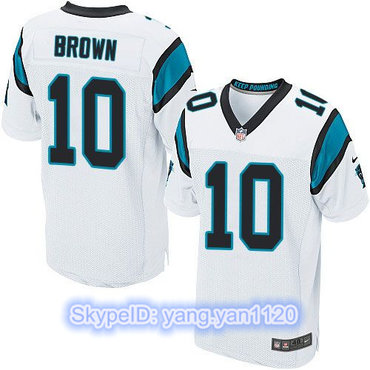 Nike Panthers #10 Corey Brown White Men's Stitched NFL Elite Jersey