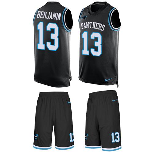 Nike Panthers #13 Kelvin Benjamin Black Team Color Men's Stitched NFL Limited Tank Top Suit Jersey Nike Panthers #13 Kelvin Benjamin Black Team Color Men's Stitched NFL Limited Tank Top Suit Jersey