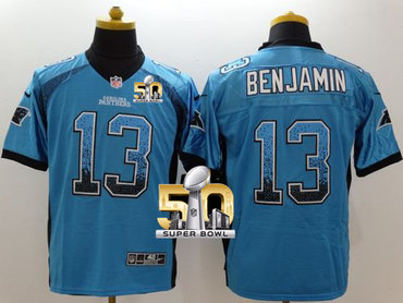 Nike Panthers #13 Kelvin Benjamin Blue Alternate Super Bowl 50 Men's Stitched NFL Elite Drift Fashion Jersey Nike Panthers #13 Kelvin Benjamin Blue Alternate Super Bowl 50 Men's Stitched NFL Elite Drift Fashion Jersey