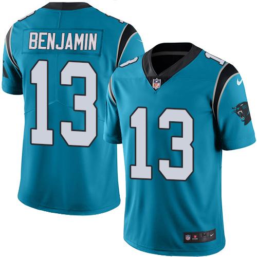 Nike Panthers #13 Kelvin Benjamin Blue Men's Stitched NFL Limited Rush Jersey Nike Panthers #13 Kelvin Benjamin Blue Men's Stitched NFL Limited Rush Jersey