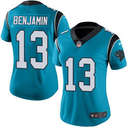 Nike Panthers #13 Kelvin Benjamin Blue Women's Stitched NFL Limited Rush Jersey Nike Panthers #13 Kelvin Benjamin Blue Women's Stitched NFL Limited Rush Jersey