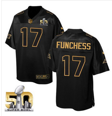 Nike Panthers #17 Devin Funchess Black Super Bowl 50 Men's Stitched NFL Elite Pro Line Gold Collection Jersey Nike Panthers #17 Devin Funchess Black Super Bowl 50 Men's Stitched NFL Elite Pro Line Gold Collection Jersey