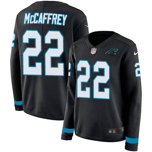 Nike Panthers #22 Christian McCaffrey Black Team Color