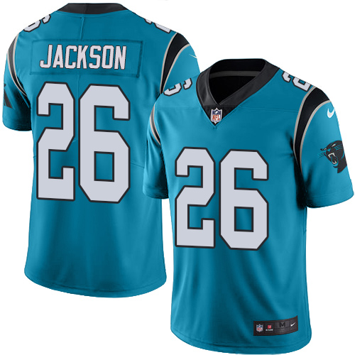 Nike Panthers #26 Donte Jackson Blue Men's Stitched NFL Limited Rush Jersey Nike Panthers #26 Donte Jackson Blue Men's Stitched NFL Limited Rush Jersey