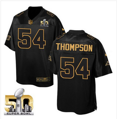 Nike Panthers #54 Shaq Thompson Black Super Bowl 50 Men's Stitched NFL Elite Pro Line Gold Collection Jersey Nike Panthers #54 Shaq Thompson Black Super Bowl 50 Men's Stitched NFL Elite Pro Line Gold Collection Jersey
