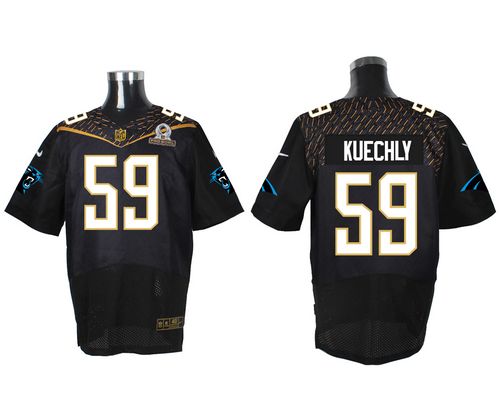 Nike Panthers #59 Luke Kuechly Black 2016 Pro Bowl Men's Stitched NFL Elite Jersey Nike Panthers #59 Luke Kuechly Black 2016 Pro Bowl Men's Stitched NFL Elite Jersey