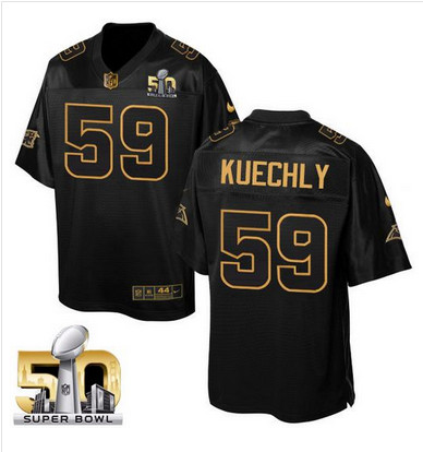 Nike Panthers #59 Luke Kuechly Black Super Bowl 50 Men's Stitched NFL Elite Pro Line Gold Collection Jersey Nike Panthers #59 Luke Kuechly Black Super Bowl 50 Men's Stitched NFL Elite Pro Line Gold Collection Jersey