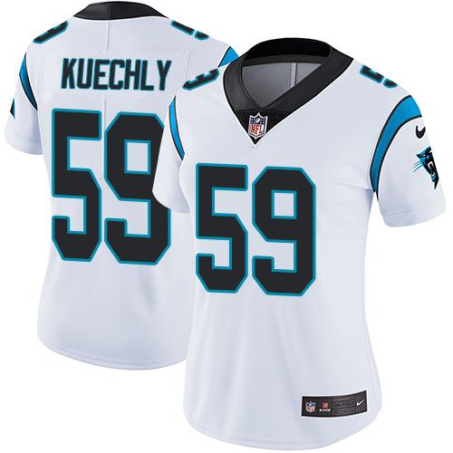 Nike Panthers #59 Luke Kuechly White Women's Stitched NFL Vapor Untouchable Limited Jersey Nike Panthers #59 Luke Kuechly White Women's Stitched NFL Vapor Untouchable Limited Jersey