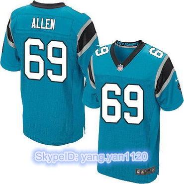 Nike Panthers #69 Jared Allen Blue Alternate Men's Stitched NFL Elite Jersey Nike Panthers #69 Jared Allen Blue Alternate Men's Stitched NFL Elite Jersey