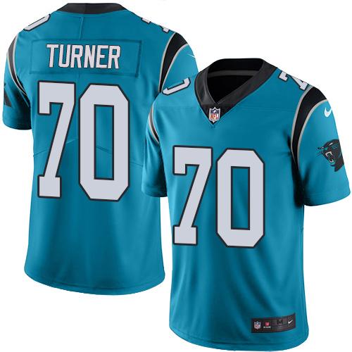 Nike Panthers #70 Trai Turner Blue Youth Stitched NFL Limited Rush Jersey Nike Panthers #70 Trai Turner Blue Youth Stitched NFL Limited Rush Jersey