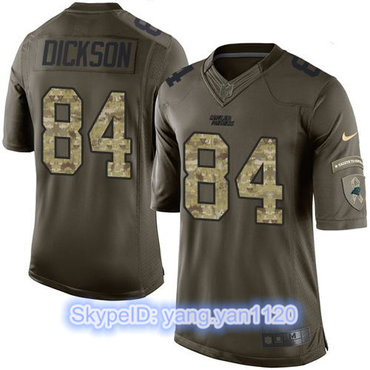 Nike Panthers #84 Ed Dickson Green Men's Stitched NFL Limited Salute to Service Jersey