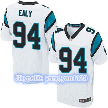Nike Panthers #94 Kony Ealy White Men's Stitched NFL Elite Jersey