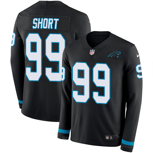 Nike Panthers #99 Kawann Short Black Team Color Men's Stitched NFL Limited Therma Long Sleeve Jersey Nike Panthers #99 Kawann Short Black Team Color Men's Stitched NFL Limited Therma Long Sleeve Jersey