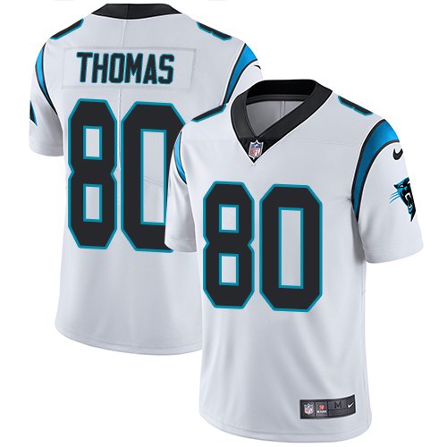 Nike Panthers 80 Ian Thomas White Vapor Untouchable Limited Jersey