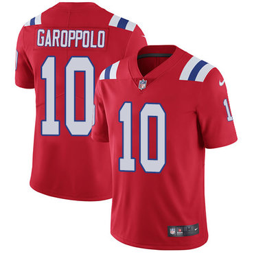 Nike Patriots #10 Jimmy Garoppolo Red Alternate Youth Stitched NFL Vapor Untouchable Limited Jersey Nike Patriots #10 Jimmy Garoppolo Red Alternate Youth Stitched NFL Vapor Untouchable Limited Jersey