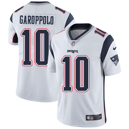 Nike Patriots #10 Jimmy Garoppolo White Youth Stitched NFL Vapor Untouchable Limited Jersey Nike Patriots #10 Jimmy Garoppolo White Youth Stitched NFL Vapor Untouchable Limited Jersey