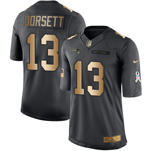 Nike Patriots #13 Phillip Dorsett Black Men's Stitched NFL Limited Go Nike Patriots #13 Phillip Dorsett Black Men's Stitched NFL Limited Go