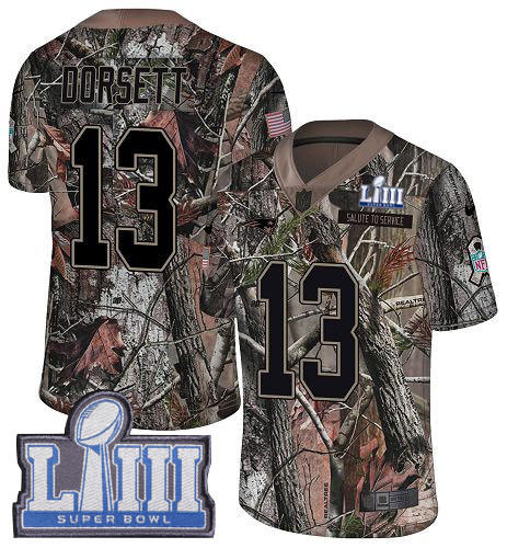 Nike Patriots #13 Phillip Dorsett Camo Super Bowl LIII Bound Youth Stitched NFL Limited Rush Realtree Jersey Nike Patriots #13 Phillip Dorsett Camo Super Bowl LIII Bound Youth Stitched NFL Limited Rush Realtree Jersey
