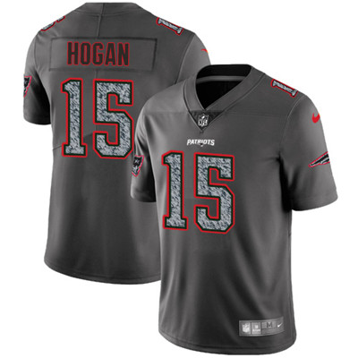 Nike Patriots #15 Chris Hogan Gray Static Youth NFL Vapor Untouchable Game Jersey