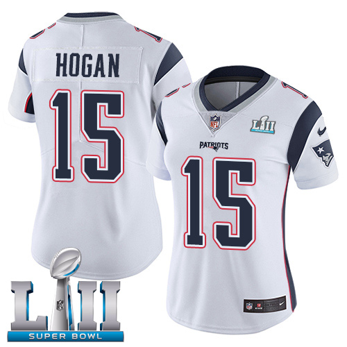 Nike Patriots #15 Chris Hogan White Super Bowl LII Women's Stitched NFL Vapor Untouchable Limited Jersey Nike Patriots #15 Chris Hogan White Super Bowl LII Women's Stitched NFL Vapor Untouchable Limited Jersey