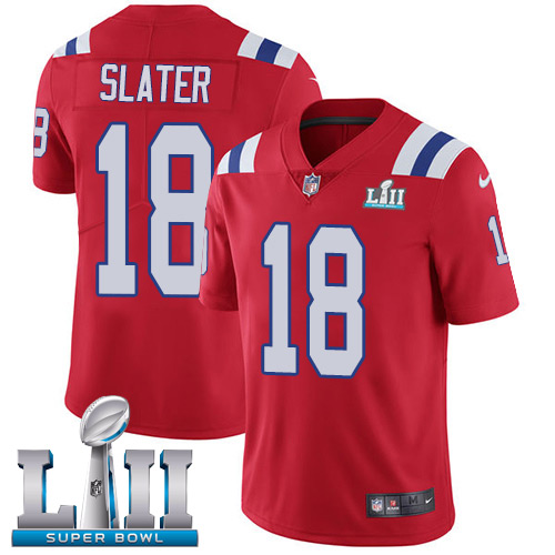 Nike Patriots #18 Matt Slater Red Alternate Super Bowl LII Youth Stitched NFL Vapor Untouchable Limited Jersey Nike Patriots #18 Matt Slater Red Alternate Super Bowl LII Youth Stitched NFL Vapor Untouchable Limited Jersey