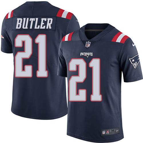 Nike Patriots #21 Malcolm Butler Navy Blue Men's Stitched NFL Limited Rush Jersey Nike Patriots #21 Malcolm Butler Navy Blue Men's Stitched NFL Limited Rush Jersey