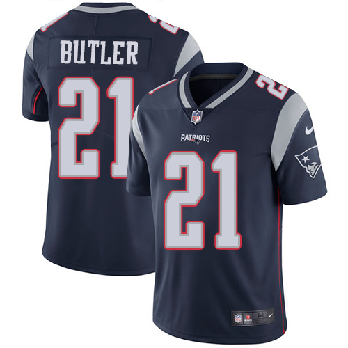 Nike Patriots #21 Malcolm Butler Navy Blue Team Color Youth Stitched NFL Vapor Untouchable Limited Jersey