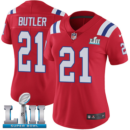Nike Patriots #21 Malcolm Butler Red Alternate Super Bowl LII Women's Stitched NFL Vapor Untouchable Limited Jersey Nike Patriots #21 Malcolm Butler Red Alternate Super Bowl LII Women's Stitched NFL Vapor Untouchable Limited Jersey