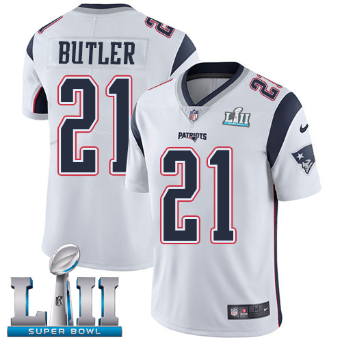 Nike Patriots #21 Malcolm Butler White Super Bowl LII Youth Stitched NFL Vapor Untouchable Limited Jersey Nike Patriots #21 Malcolm Butler White Super Bowl LII Youth Stitched NFL Vapor Untouchable Limited Jersey