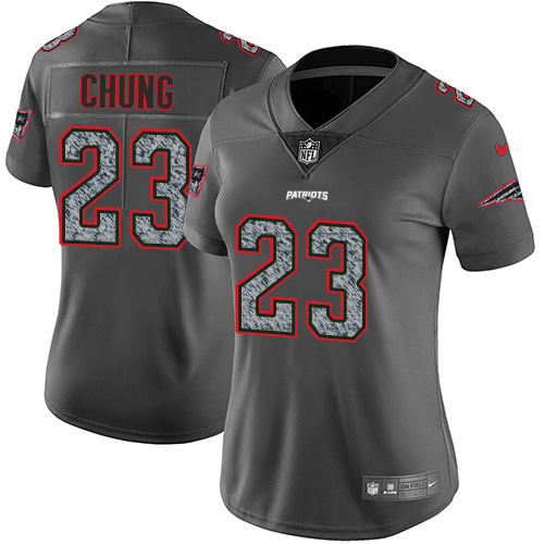 Nike Patriots #23 Patrick Chung Gray Static Women's Stitched NFL Vapor Untouchable Limited Jersey Nike Patriots #23 Patrick Chung Gray Static Women's Stitched NFL Vapor Untouchable Limited Jersey