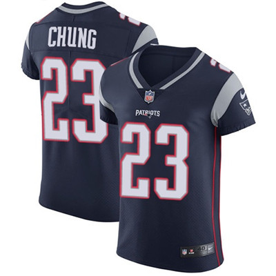 Nike Patriots #23 Patrick Chung Navy Blue Team Color Men's Stitched NFL Vapor Untouchable Elite Jersey$199.99$25.5