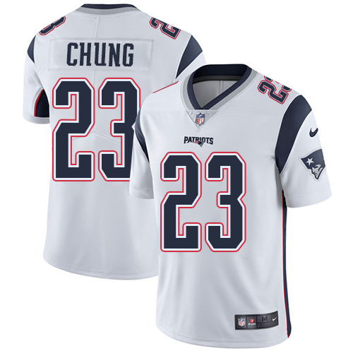 Nike Patriots #23 Patrick Chung White Men's Stitched NFL Vapor Untouchable Limited Jersey Nike Patriots #23 Patrick Chung White Men's Stitched NFL Vapor Untouchable Limited Jersey