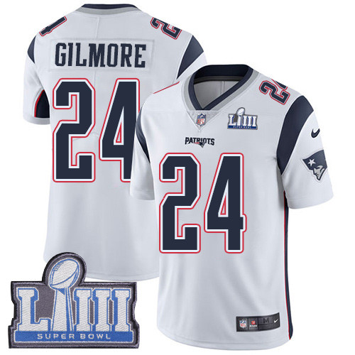 Nike Patriots #24 Stephon Gilmore White Super Bowl LIII Bound Youth Stitched NFL Vapor Untouchable Limited Jersey Nike Patriots #24 Stephon Gilmore White Super Bowl LIII Bound Youth Stitched NFL Vapor Untouchable Limited Jersey