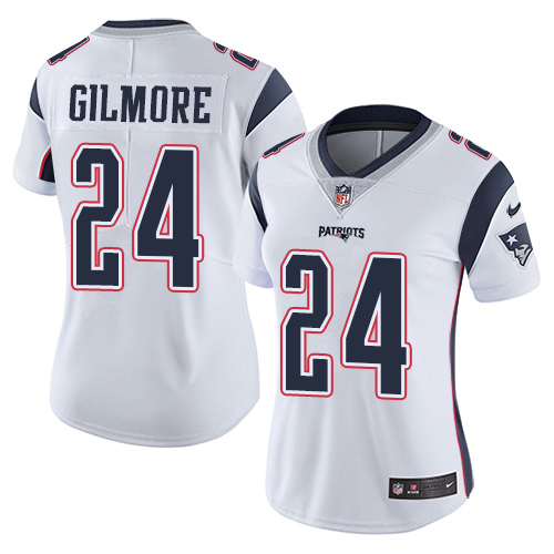 Nike Patriots #24 Stephon Gilmore White Women's Stitched NFL Vapor Untouchable Limited Jersey Nike Patriots #24 Stephon Gilmore White Women's Stitched NFL Vapor Untouchable Limited Jersey