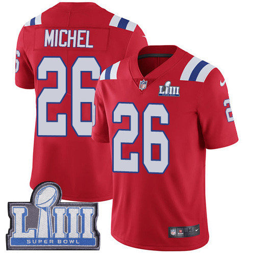 Nike Patriots #26 Sony Michel Red Alternate Super Bowl LIII Bound Youth Stitched NFL Vapor Untouchable Limited Jersey Nike Patriots #26 Sony Michel Red Alternate Super Bowl LIII Bound Youth Stitched NFL Vapor Untouchable Limited Jersey