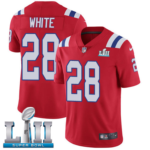 Nike Patriots #28 James White Red Alternate Super Bowl LII Youth Stitched NFL Vapor Untouchable Limited Jersey Nike Patriots #28 James White Red Alternate Super Bowl LII Youth Stitched NFL Vapor Untouchable Limited Jersey