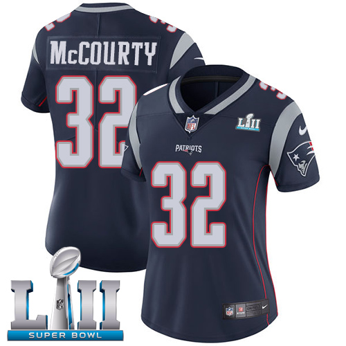Nike Patriots #32 Devin McCourty Navy Blue Team Color Super Bowl LII Women's Stitched NFL Vapor Untouchable Limited Jersey Nike Patriots #32 Devin McCourty Navy Blue Team Color Super Bowl LII Women's Stitched NFL Vapor Untouchable Limited Jersey