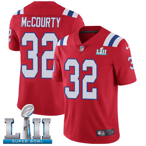 Nike Patriots #32 Devin McCourty Red Alternate Super Bowl LII Men's Stitched NFL Vapor Untouchable Limited Jersey Nike Patriots #32 Devin McCourty Red Alternate Super Bowl LII Men's Stitched NFL Vapor Untouchable Limited Jersey