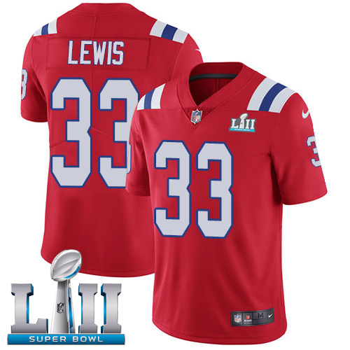 Nike Patriots #33 Dion Lewis Red Alternate Super Bowl LII Youth Stitched NFL Vapor Untouchable Limited Jersey