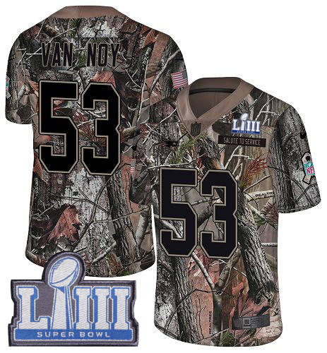 Nike Patriots #53 Kyle Van Noy Camo Super Bowl LIII Bound Men's Stitched NFL Limited Rush Realtree Jersey Nike Patriots #53 Kyle Van Noy Camo Super Bowl LIII Bound Men's Stitched NFL Limited Rush Realtree Jersey