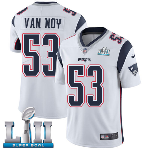 Nike Patriots #53 Kyle Van Noy White Super Bowl LII Men's Stitched NFL Vapor Untouchable Limited Jersey Nike Patriots #53 Kyle Van Noy White Super Bowl LII Men's Stitched NFL Vapor Untouchable Limited Jersey