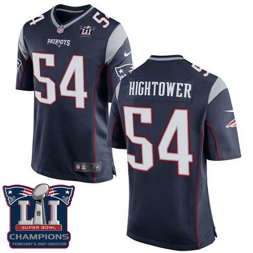 Nike Patriots #54 Dont'a Hightower Navy Blue Team Color Super Bowl LI Champions Youth Stitched NFL New Elite Jersey Nike Patriots #54 Dont'a Hightower Navy Blue Team Color Super Bowl LI Champions Youth Stitched NFL New Elite Jersey