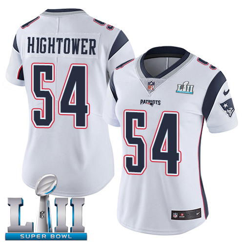 Nike Patriots #54 Dont'a Hightower White Super Bowl LII Women's Stitched NFL Vapor Untouchable Limited Jersey Nike Patriots #54 Dont'a Hightower White Super Bowl LII Women's Stitched NFL Vapor Untouchable Limited Jersey