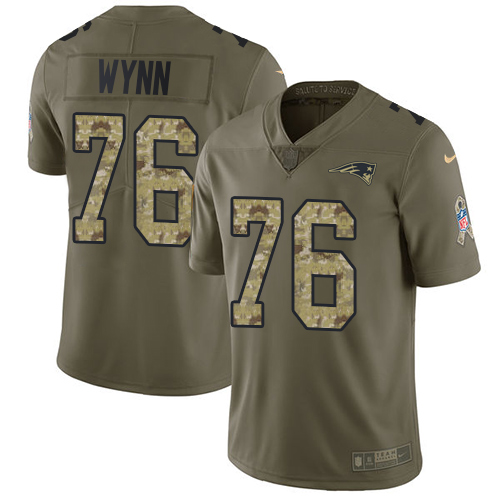Nike Patriots #76 Isaiah Wynn Olive Camo Men's Stitched NFL Limited 2017 Salute To Service Jersey Nike Patriots #76 Isaiah Wynn Olive Camo Men's Stitched NFL Limited 2017 Salute To Service Jersey