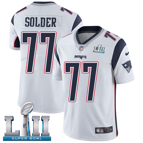 Nike Patriots #77 Nate Solder White Super Bowl LII Youth Stitched NFL Vapor Untouchable Limited Jersey Nike Patriots #77 Nate Solder White Super Bowl LII Youth Stitched NFL Vapor Untouchable Limited Jersey