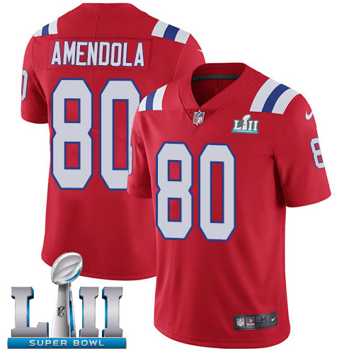 Nike Patriots #80 Danny Amendola Red Alternate Super Bowl LII Youth Stitched NFL Vapor Untouchable Limited Jersey Nike Patriots #80 Danny Amendola Red Alternate Super Bowl LII Youth Stitched NFL Vapor Untouchable Limited Jersey