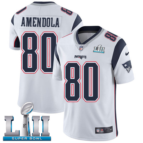 Nike Patriots #80 Danny Amendola White Super Bowl LII Youth Stitched NFL Vapor Untouchable Limited Jersey Nike Patriots #80 Danny Amendola White Super Bowl LII Youth Stitched NFL Vapor Untouchable Limited Jersey
