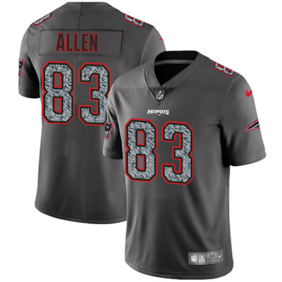 Nike Patriots #83 Dwayne Allen Gray Static Men's NFL Vapor Untouchable Game Jersey